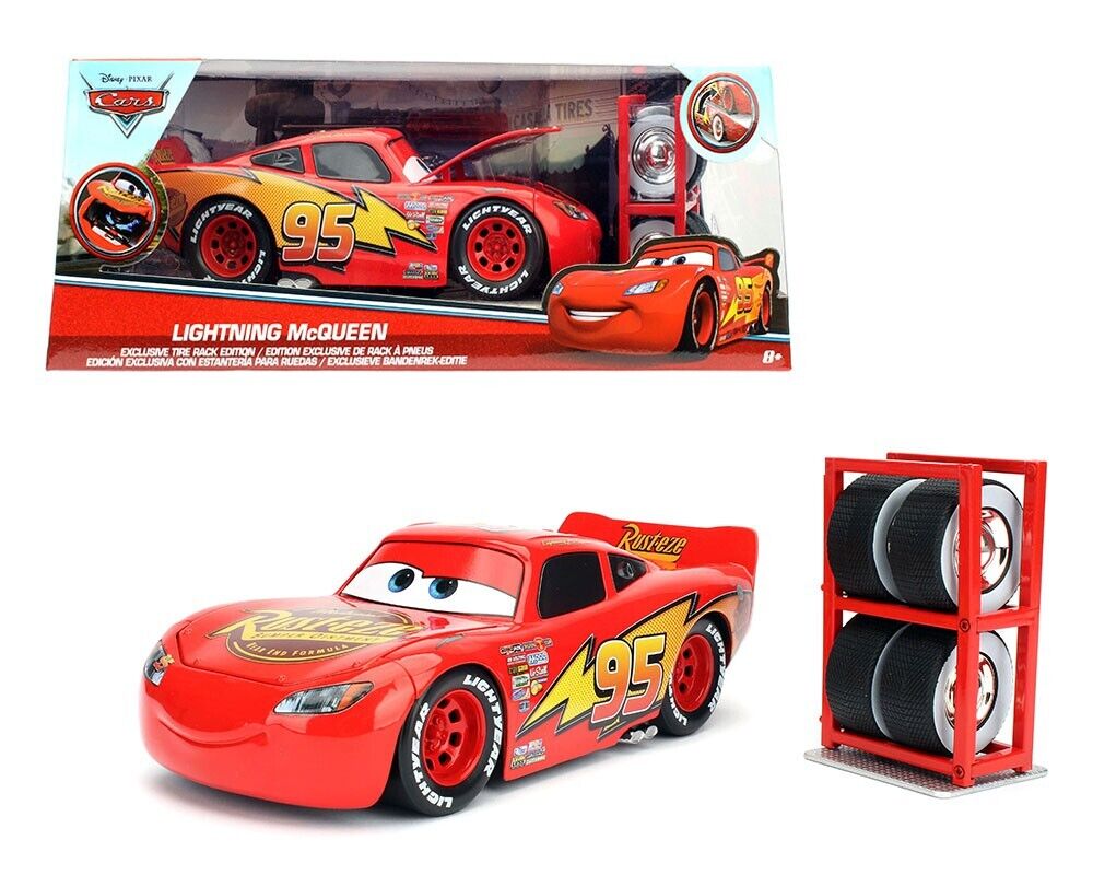 DISNEY PIXAR CARS LIGHTNING Flash MCQUEEN W/ WHEELS