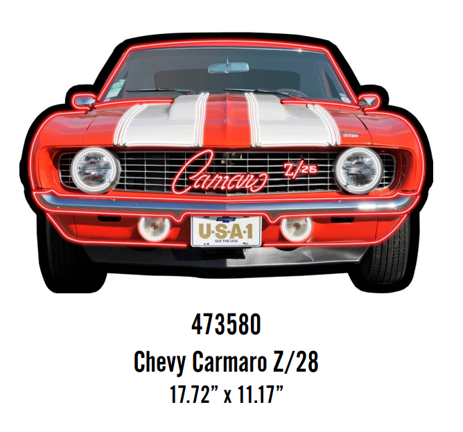 CHEVROLET CAMARO "Plaques" 3D effects