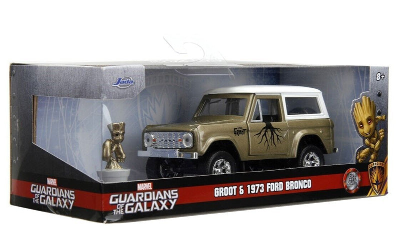 1973 Ford Bronco with Groot Figure "Guardians of the Galaxy"