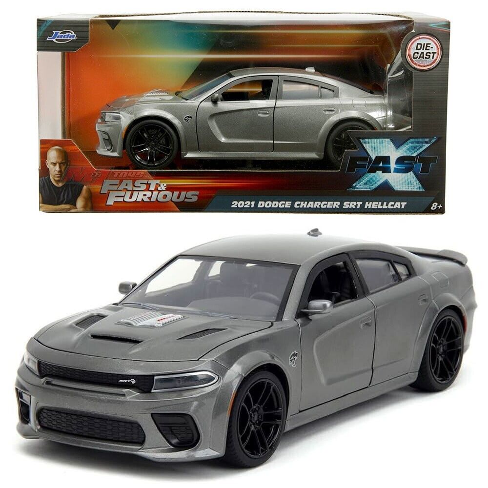 2021 Dodge Charger SRT Hellcat Gray Metallic "Fast X" (2023) Movie "Fast & Furious"