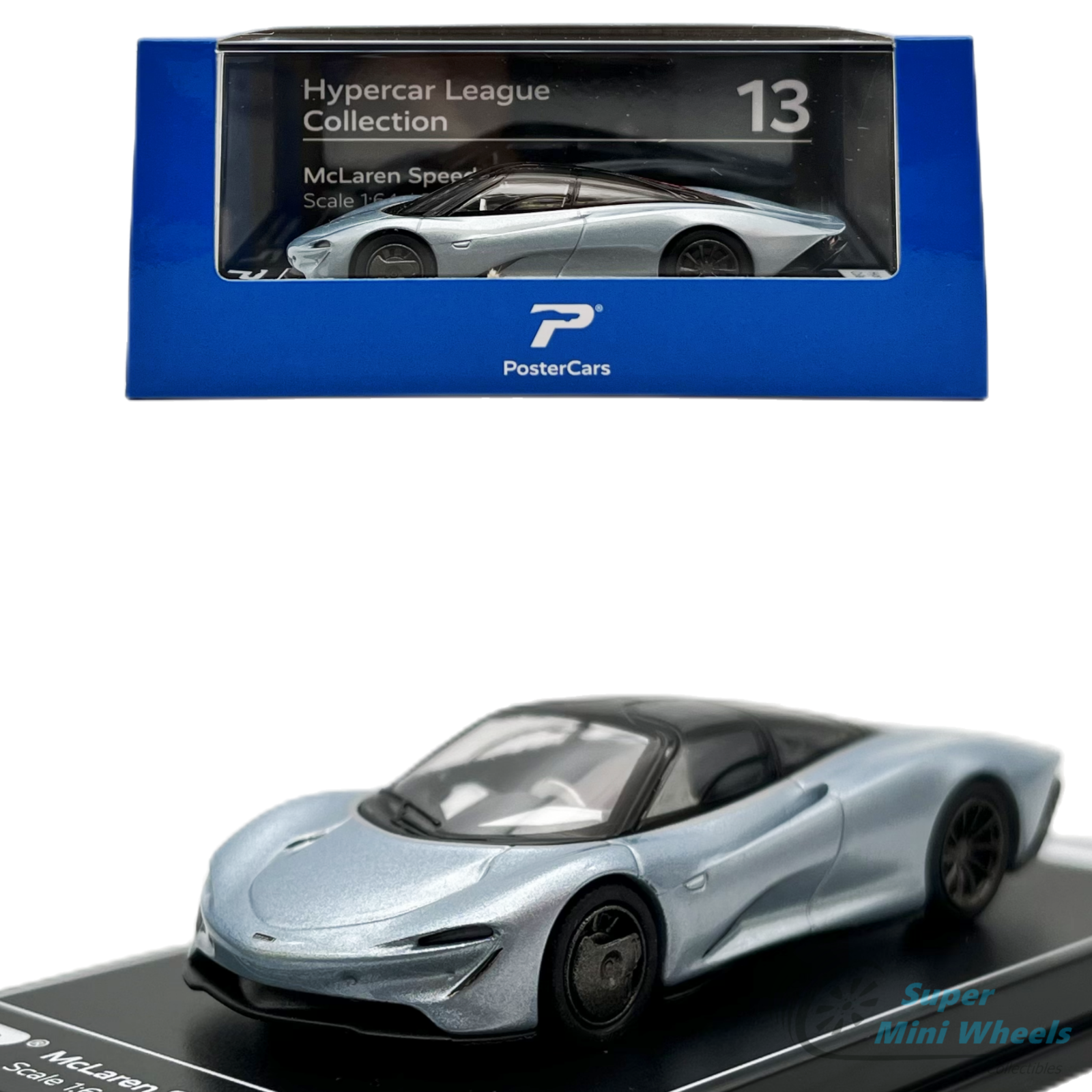 McLaren Speedtail Silver - Hypercar League Collection