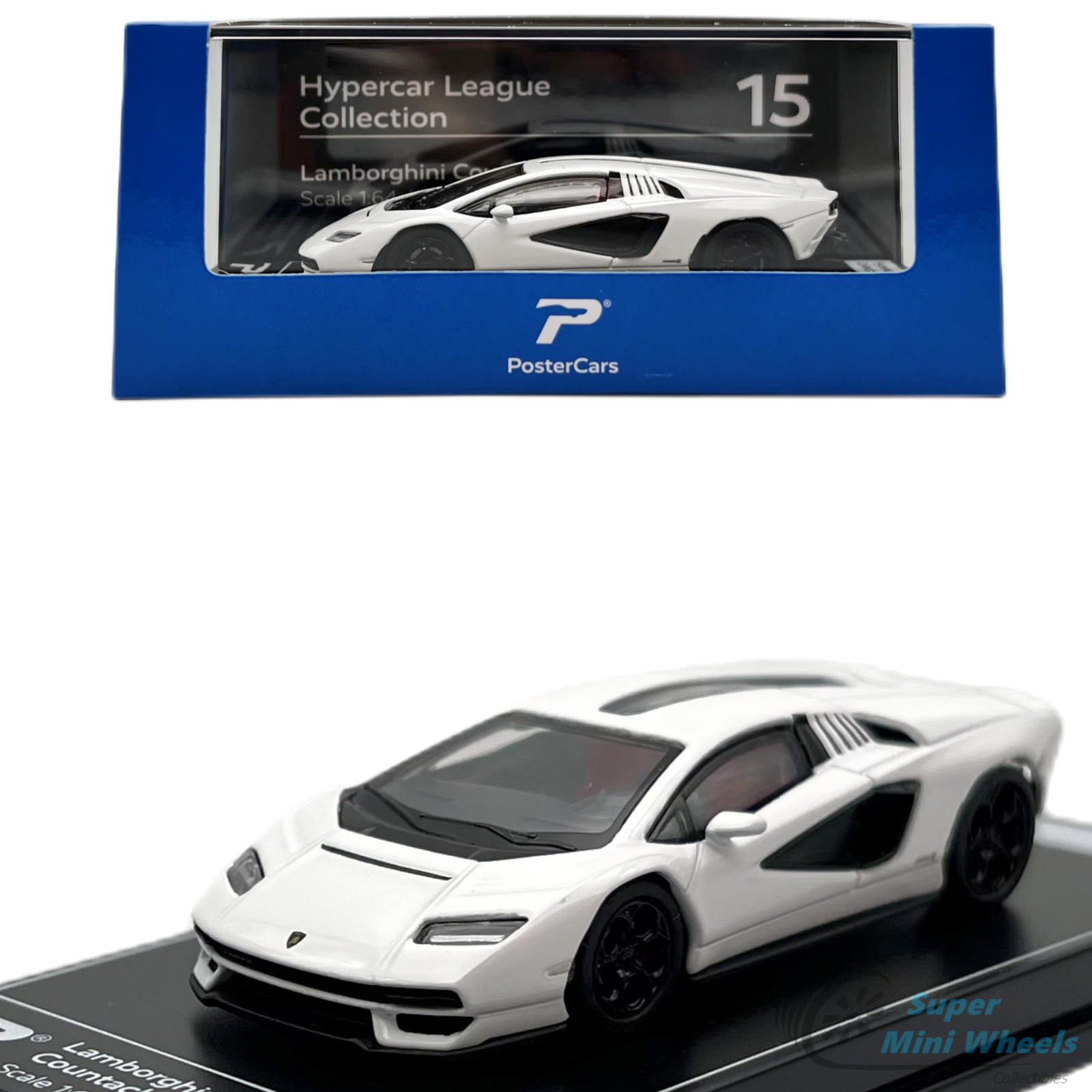 Lamborghini Countach LPI 800-4 White - Hypercar League Collection