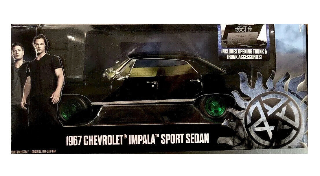 Chevrolet Impala Sport Sedan 1967 "SuperNatural" GREEN MACHINE Chase car