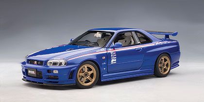 autoart 1/18 日産 GTR R34 sports resetting Diecast model cars