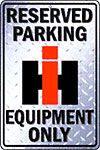 "Reserve Parking Equipment Only"