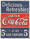 Coca Cola"Delicious Refreshing"