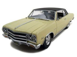 1965 Crocus Yellow Z16 Chevelle Black Interior