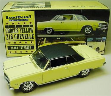 1965 Crocus Yellow Z16 Chevelle Black Interior