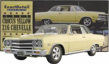 1965 Crocus Yellow Z16 Chevelle White Interior