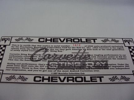 Chevrolet Corvette Sting Ray 1963