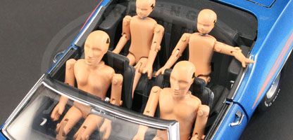 Set of 4 Figures "Crash Test Dummies"