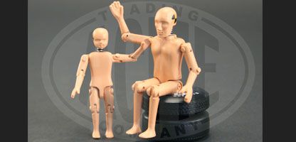 Set of 4 Figures "Crash Test Dummies"