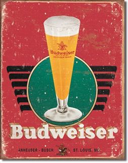 Bud - Retro Glass & Logo