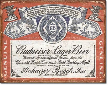 Budweiser Historic Label