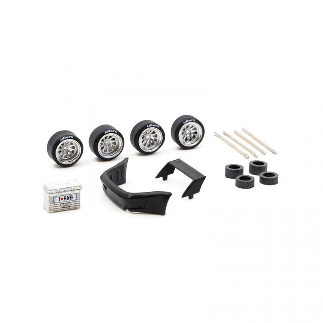 Tarmac Works Parts Rotiform OZT Silver For 1/64 RWB