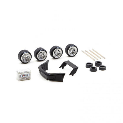 Tarmac Works Parts Rotiform OZT Silver For 1/64 RWB