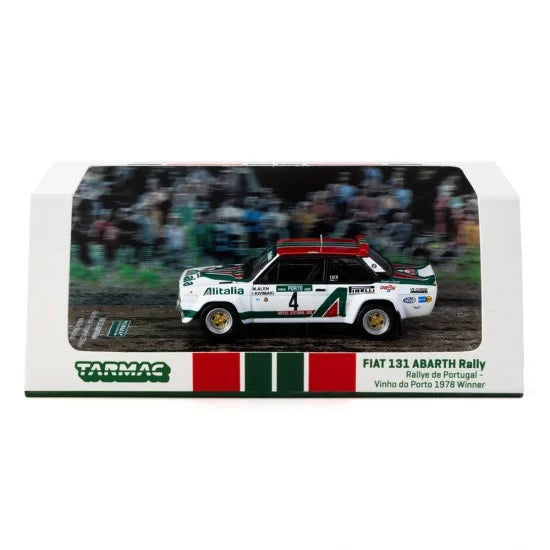 Tarmac Works Hobby64 1:64 Fiat 131 Abarth Rally Rallye de Portugal 1978 Winner 