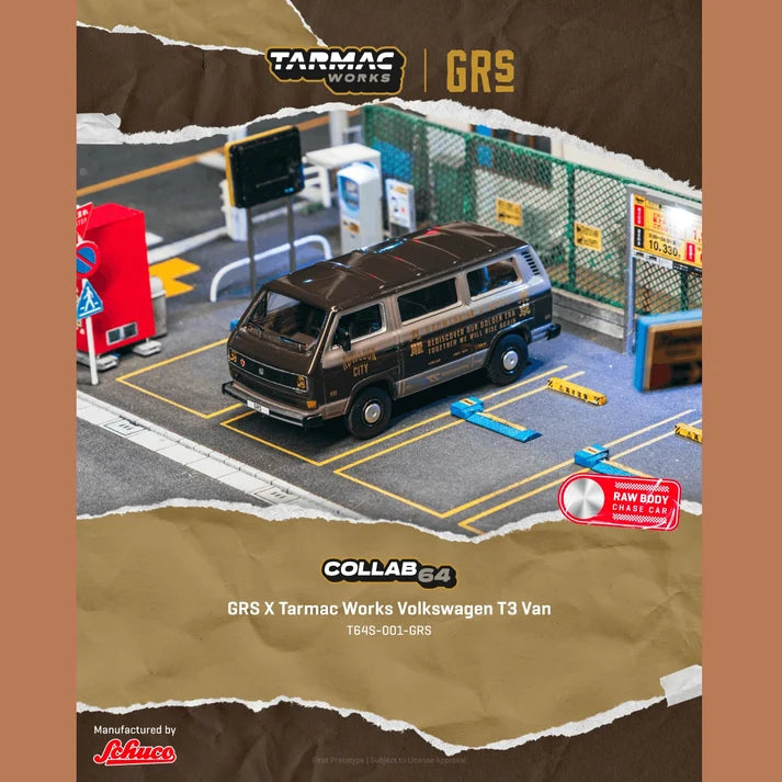 Tarmac Works Collab64 1:64 GRS × Tarmac Works Volkswagen T3 Van – T64S-001-GRS