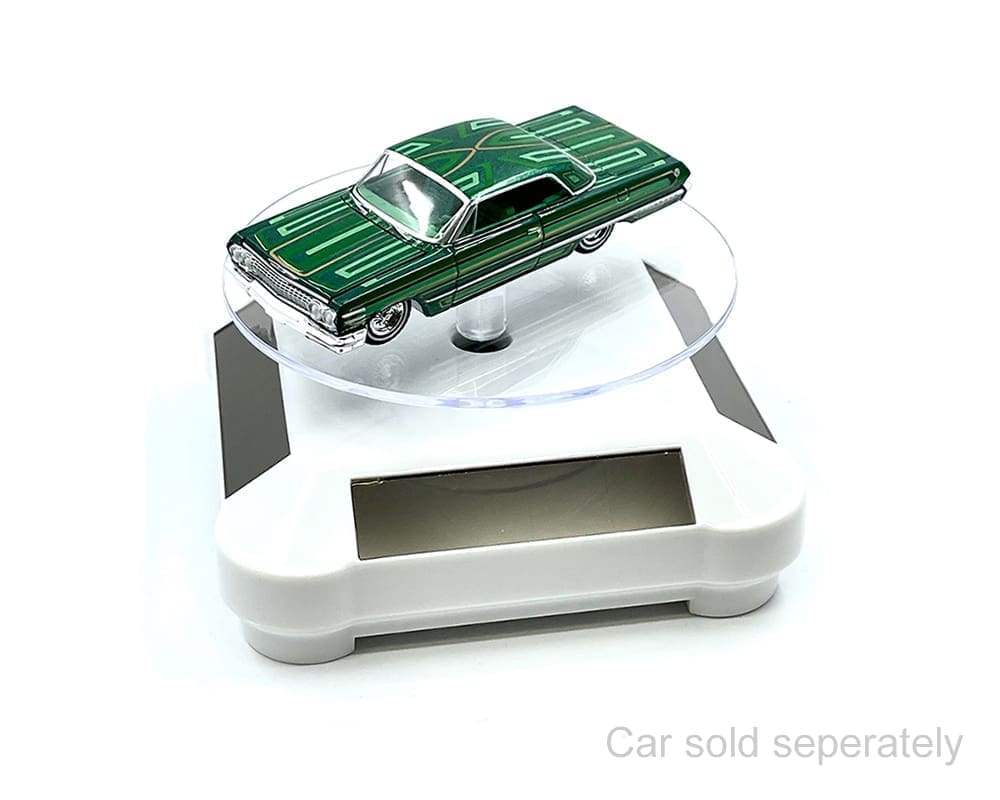 Solar Display Stand 3.5 Inch 360 Rotating White Base - 002-WH