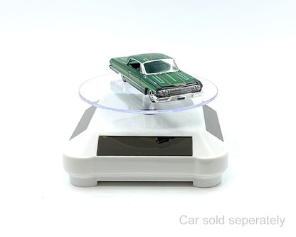 Solar Display Stand 3.5 Inch 360 Rotating White Base - 002-WH