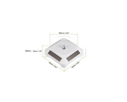 Solar Display Stand 3.5 Inch 360 Rotating White Base - 002-WH