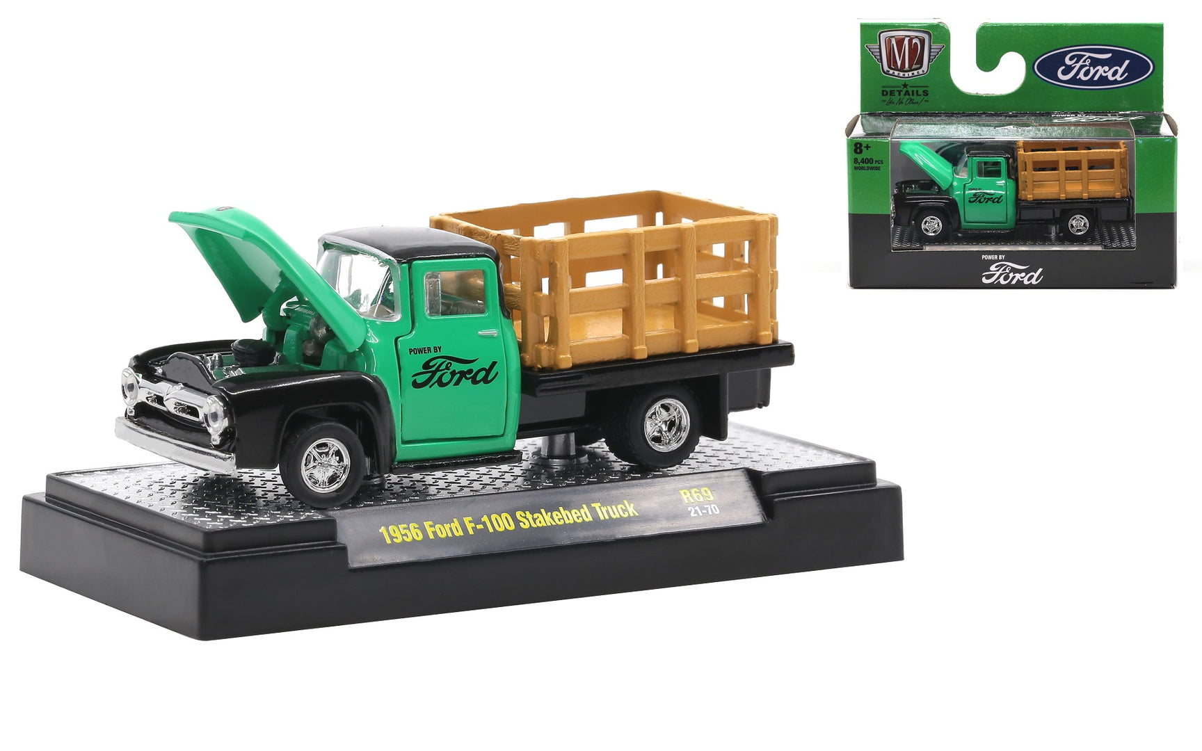 1956 Ford F-100 Stakebed Truck – M2 Machines Auto-Thentics Release 69 (32500-69A)