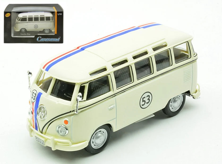 Cararama 1:43 Volkswagen VW T1 Samba 1950 “Herby 53” – 4-60301