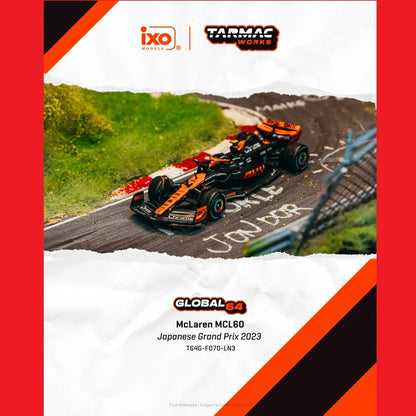 McLaren MCL60 Japanese Grand Prix 2023 Lando Norris 1:64 – Tarmac Works Global64 T64G-F070-LN3