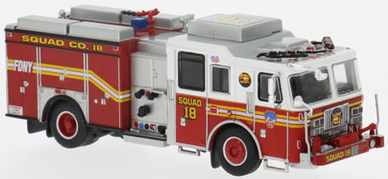 Premium ClassiXXs 1:87-FDNY Manhattan Fire Service - 2013 Seagrave Attacker Fire Truck Squad 18