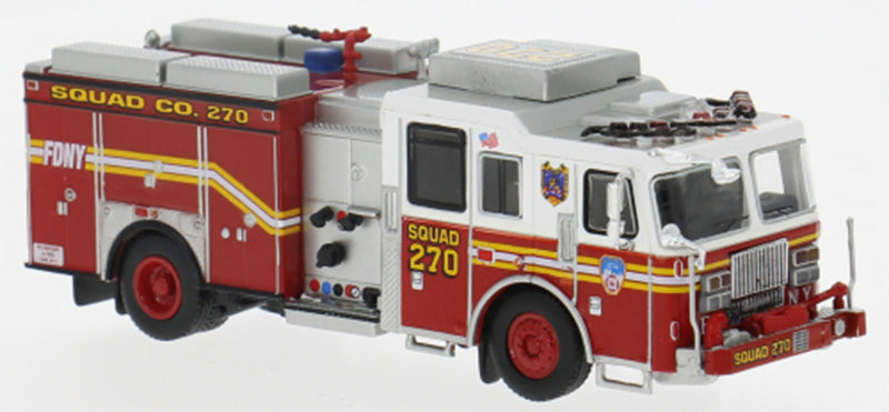 Premium ClassiXXs 1:87-FDNY Queens Fire Service - 2013 Seagrave Attacker Fire Truck Squad 270