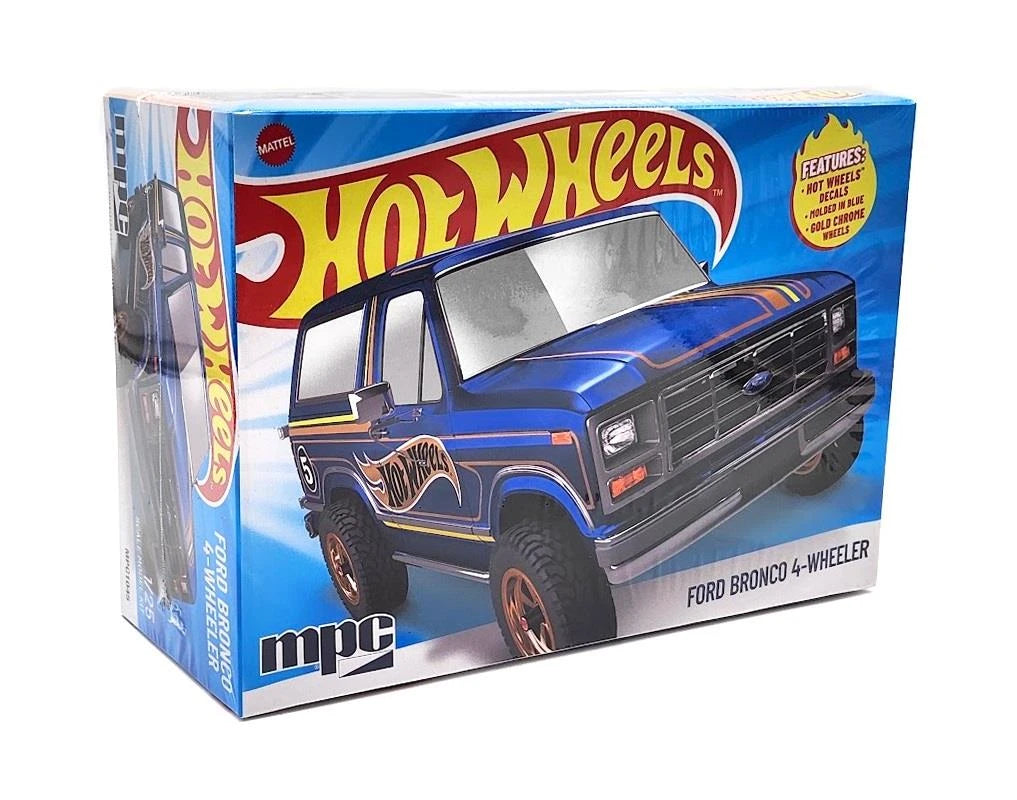 MPC 1:25 Hot Wheels 1982 Ford Bronco 4-Wheeler Model Kit – MPC1045