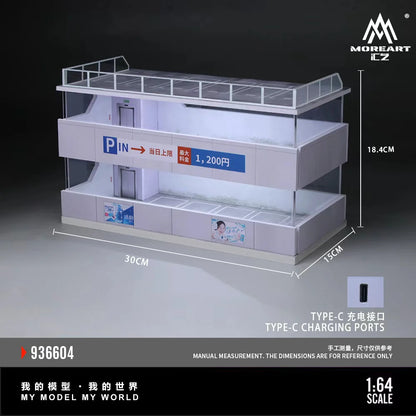Japanese Parking Building Scene D – MoreArt 1:64 MO936604