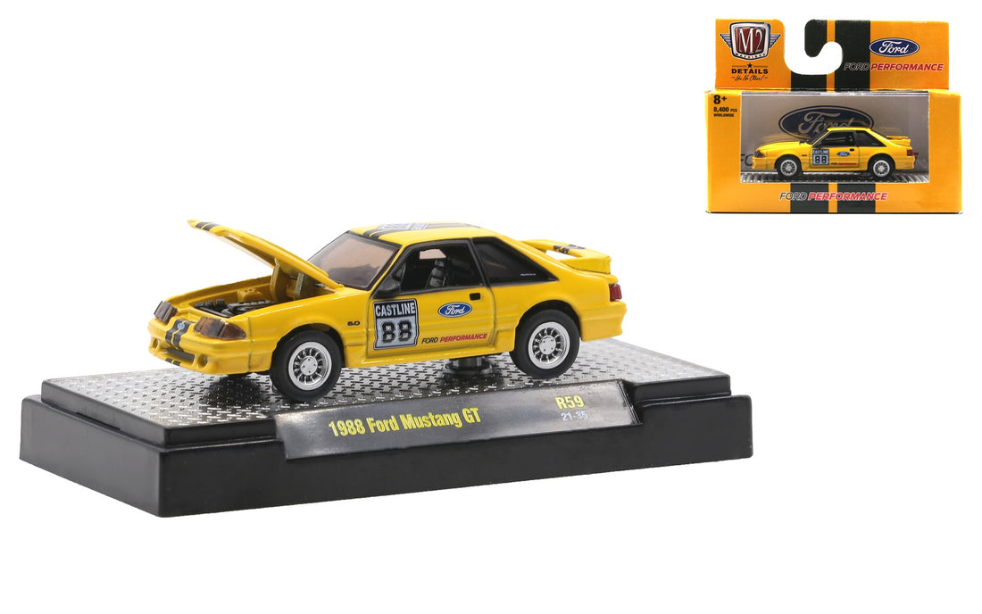 1988 Ford Mustang GT – M2 Machines Detroit Muscle Release 59 (32600-59F)