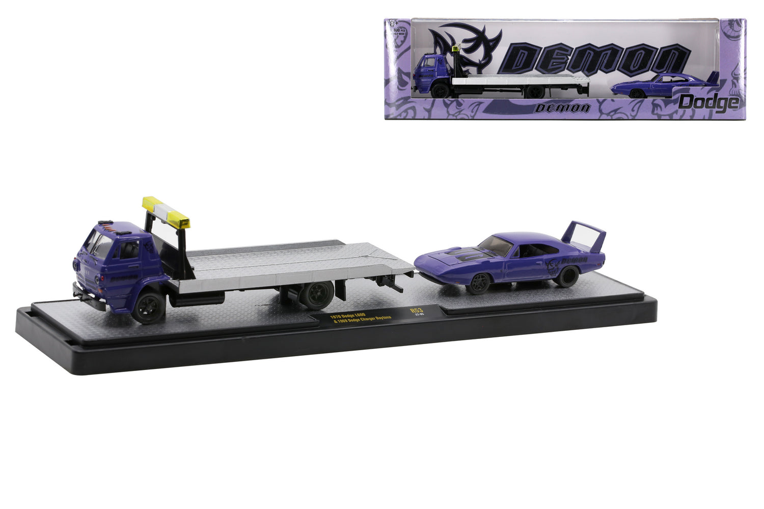 1970 Dodge L600 &amp; 1969 Dodge Charger Daytona (36000-53B) – M2 Machines Auto-Haulers Release 53