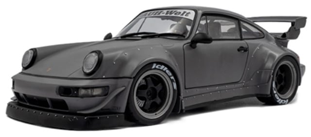 (PRE-ORDER 2025-26) SOLIDO-Porsche 964 RWB 1:18th Nardo Grey Body Kit with Akira Nakai Figure