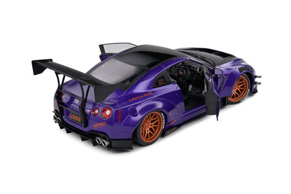 SOLIDO - Nissan GT-R (R35) W/ Liberty Walk Body Kit 2.0 - "Purplezilla"