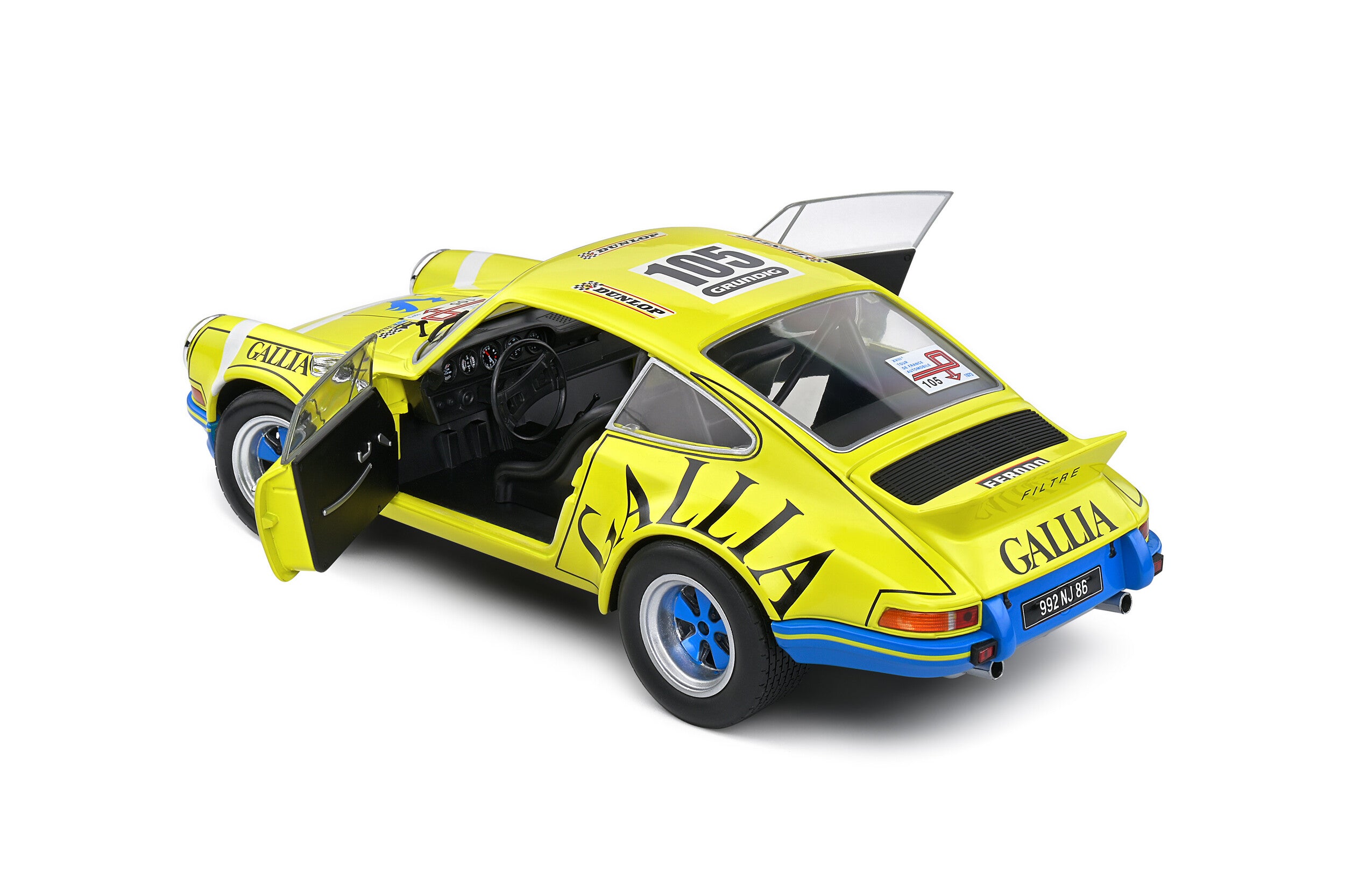 SOLIDO - 1973 Porsche 911 RSR - "Tour De France Automobile" -  (Lafosse/Angoulet)