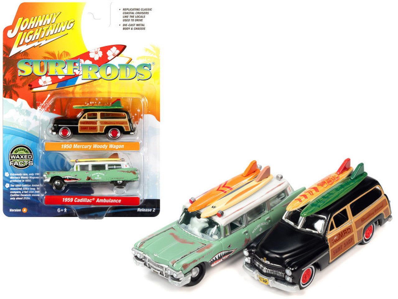 Johnny Lightning Surf Rods Twin Pack Pack A