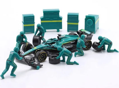 F1 Aston Martin AMR25 2025 Pit Pass Paddock Diorama Stroll 