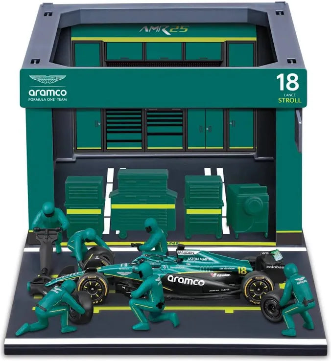F1 Aston Martin AMR25 2025 Pit Pass Paddock Diorama Stroll 
