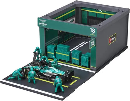 F1 Aston Martin AMR25 2025 Pit Pass Paddock Diorama Stroll 