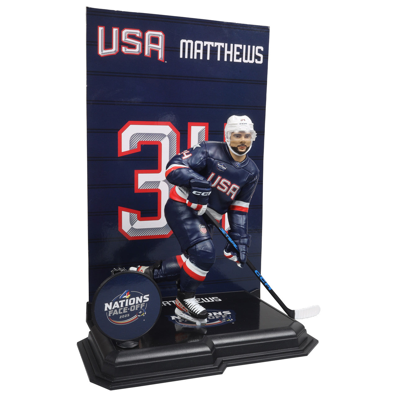 Auston Matthews (Team USA) 4 Nations NHL 7&quot; Figure McFarlane&