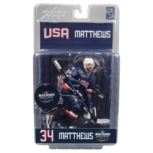Auston Matthews (Team USA) 4 Nations NHL 7&quot; Figure McFarlane&