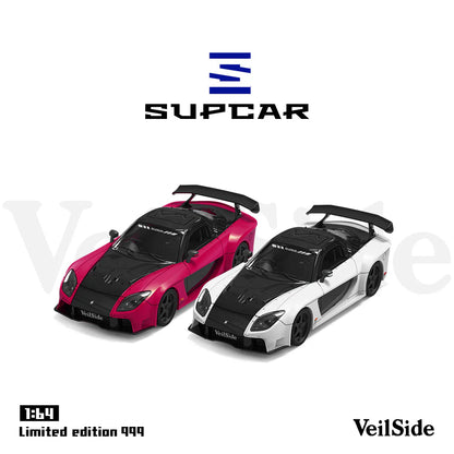 SUPCAR 1:64-Mazda RX7 Veilside Red  SC64042
