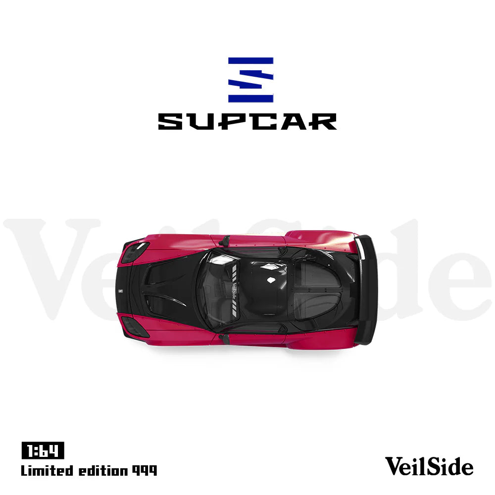 SUPCAR 1:64-Mazda RX7 Veilside Red  SC64042