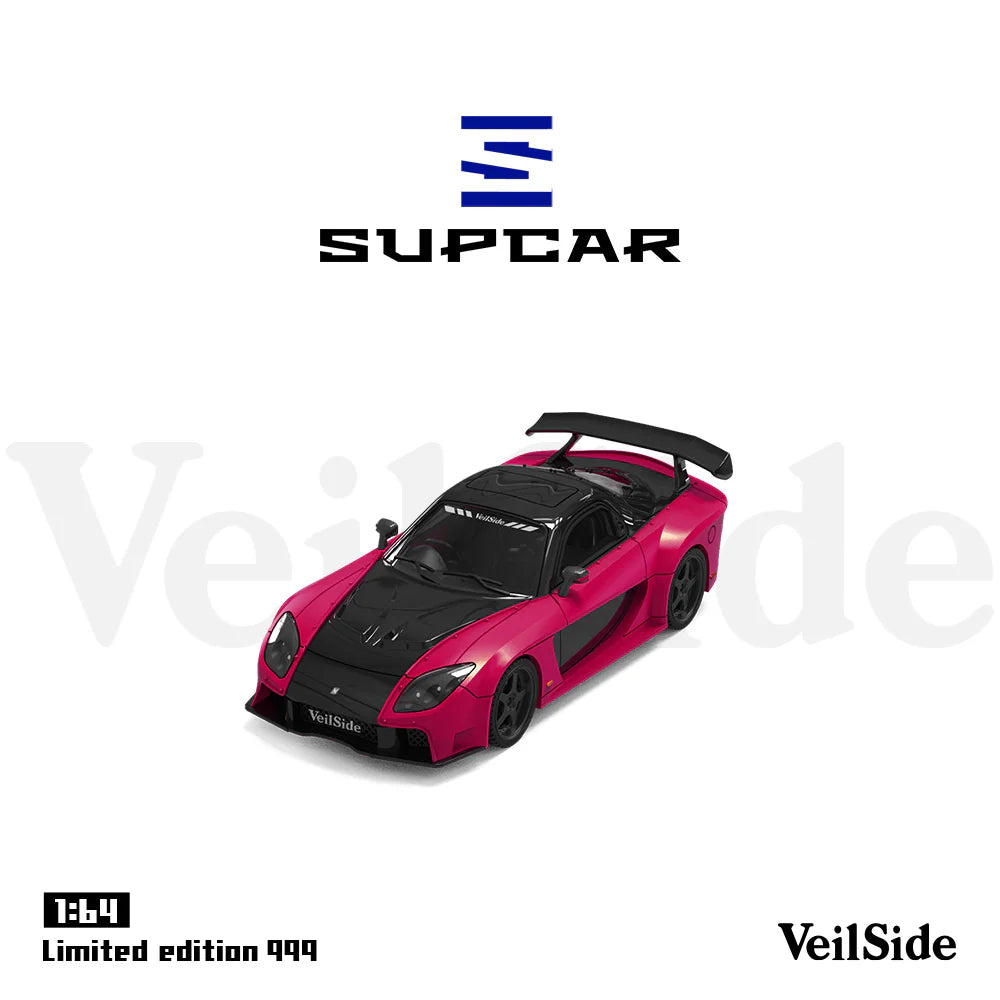 SUPCAR 1:64-Mazda RX7 Veilside Red  SC64042
