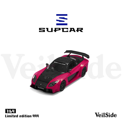 SUPCAR 1:64-Mazda RX7 Veilside Red  SC64042