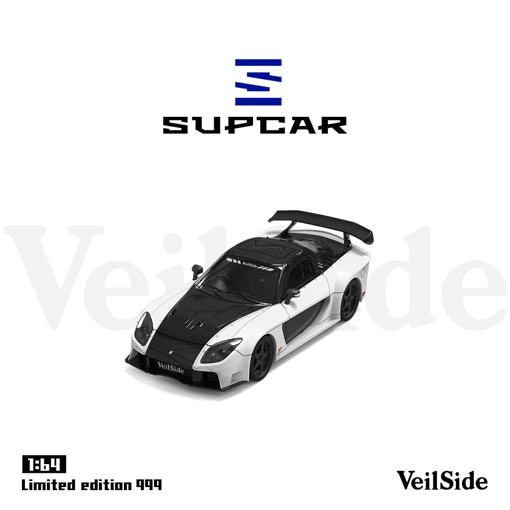SUPCAR 1:64-Mazda RX7 Veilside White SC64041