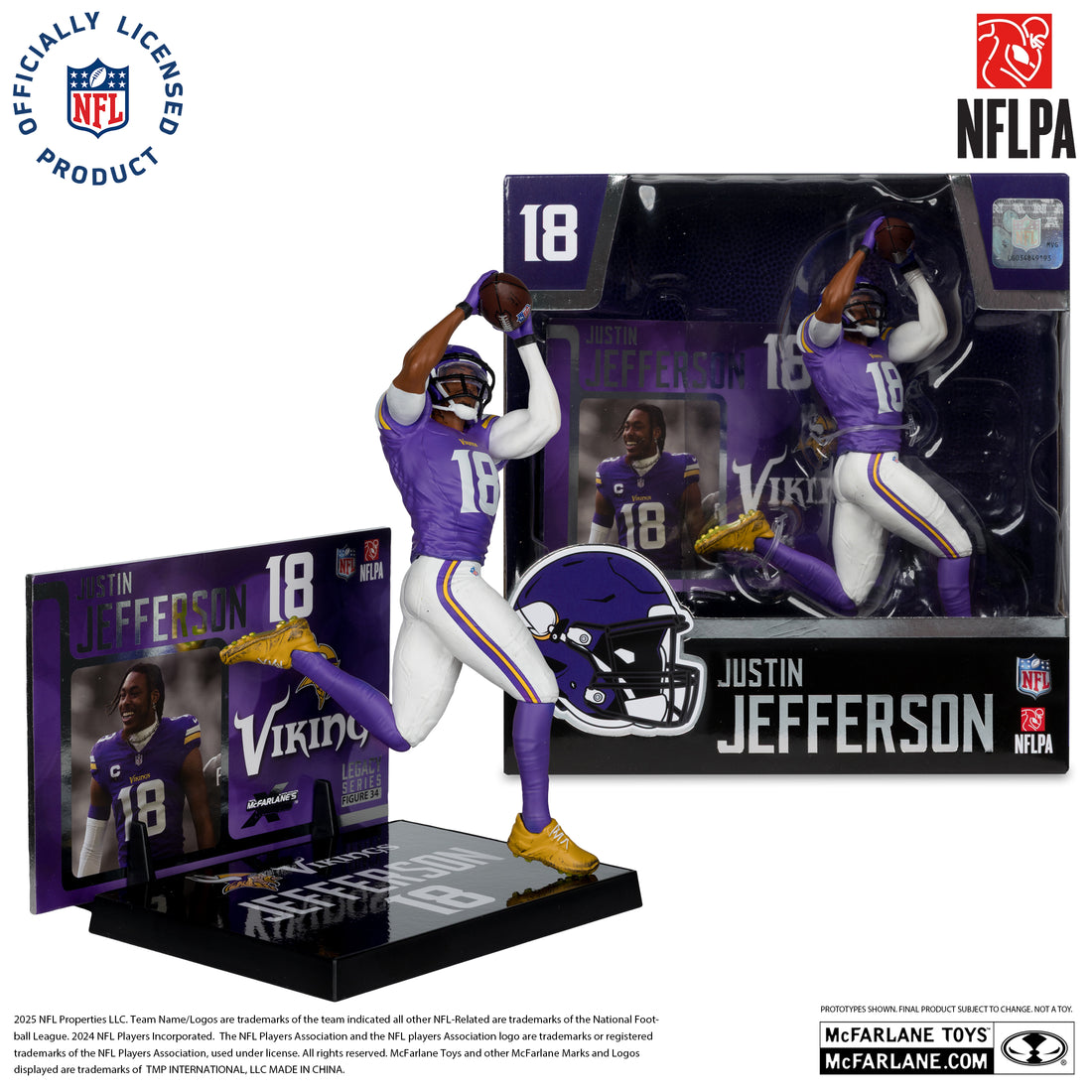 Justin Jefferson (Minnesota Vikings) NFL 7in Posed Figure McFarlane’s SportsPicks