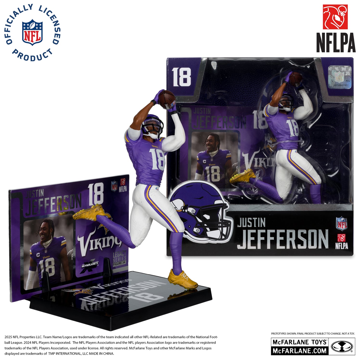 Justin Jefferson (Minnesota Vikings) NFL 7in Posed Figure McFarlane’s SportsPicks
